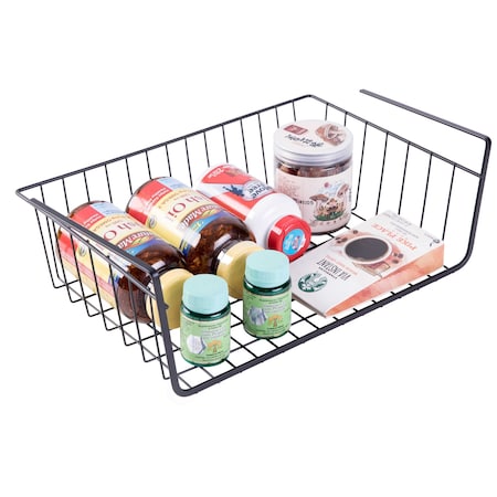 Basicwise Storage Basket, Black, Iron QI003493